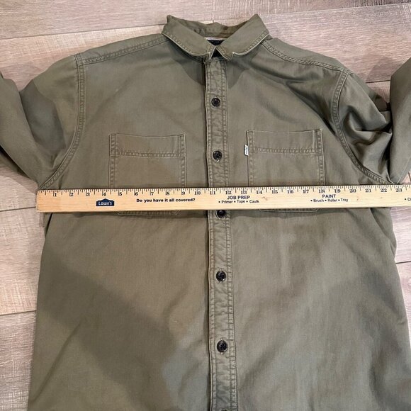 LEVI STRAUSS AND CO MENS MEDIUM HEAVY FLEECE LINED SHIRT MEDIUM - Picture 5 of 8